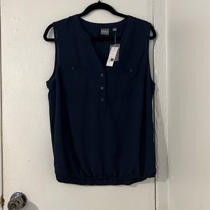 Navy Blue Blouse